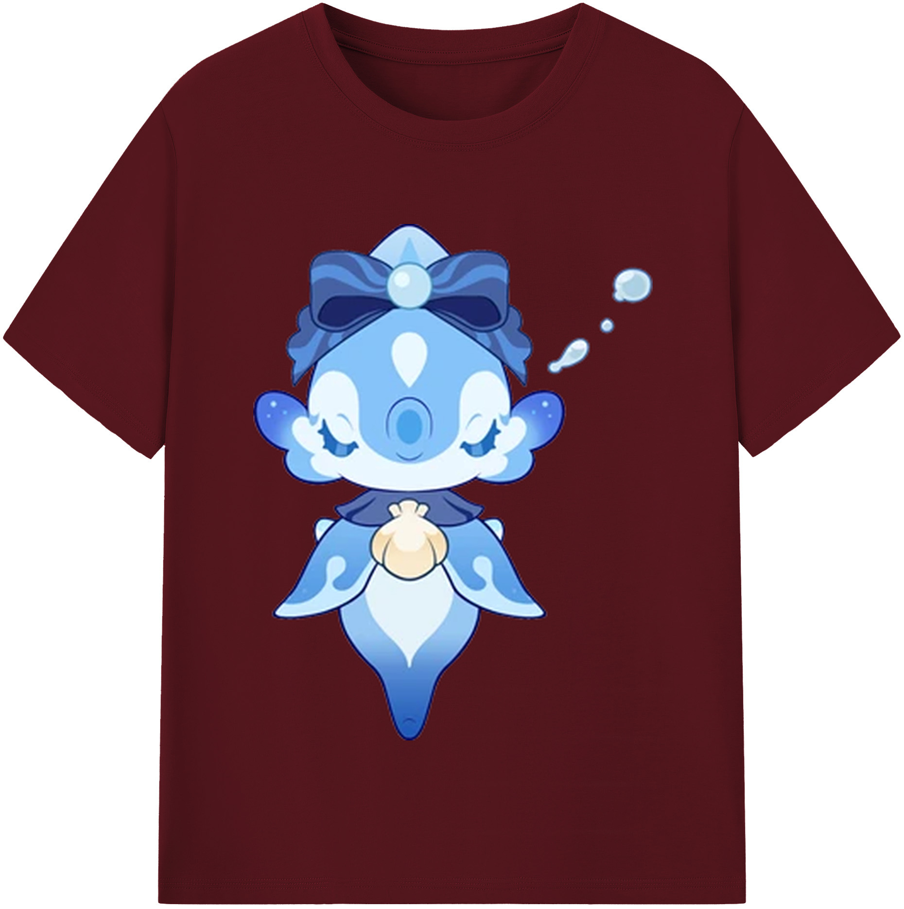 げんし神 フリーナ genshin Furina 綿100％半袖Tシャツ（フロントプリント）